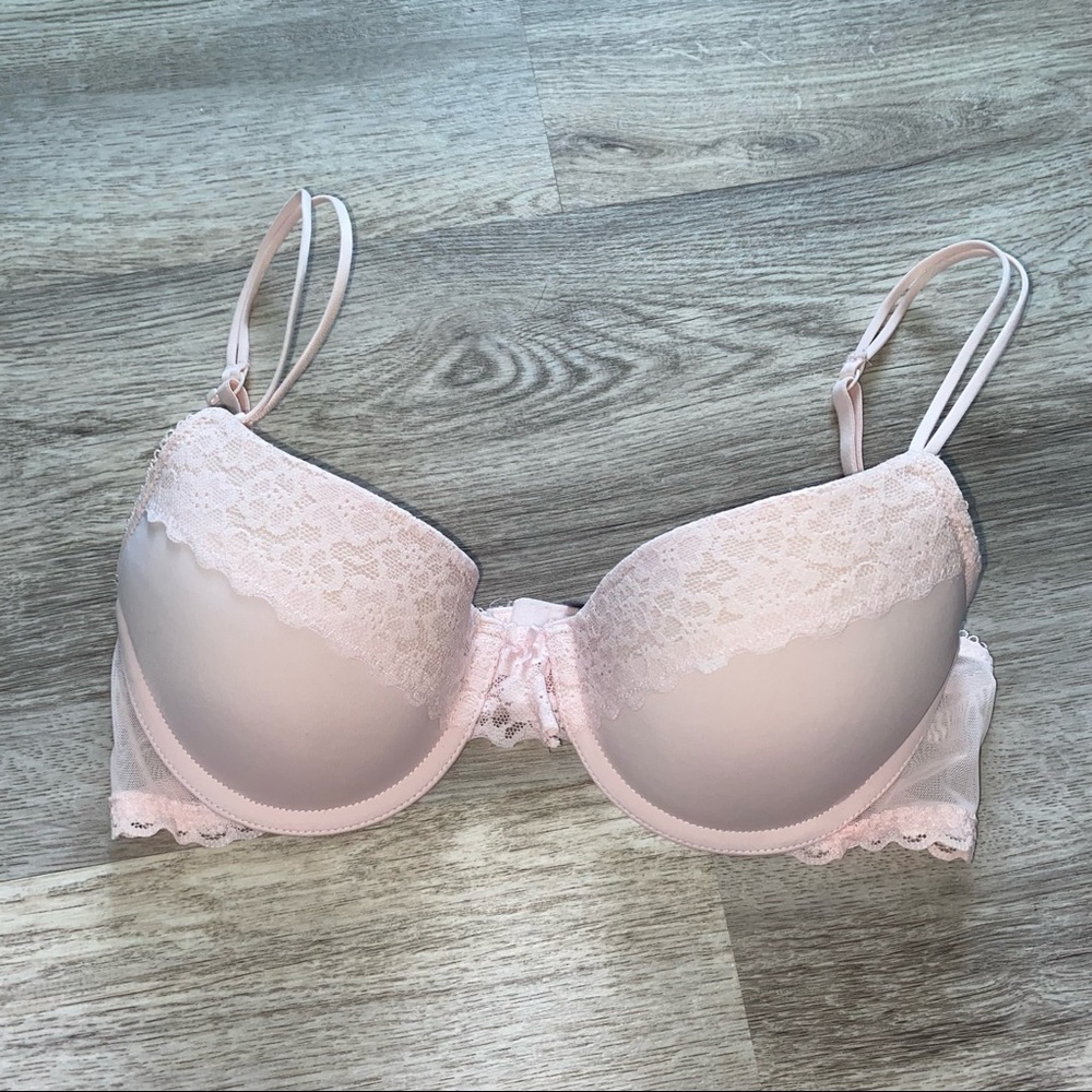 Aerie Pink Lace Bra 32C